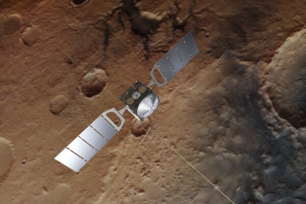 Mars Express nad Marsem
