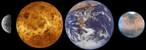 Merkur - Venuše - Země - Mars - kamenné planety Sluneční soustavy mají některé věci společné, ale v mnoha jiných se výrazně liší.