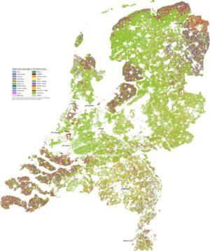 Příklad využití dat z vesmíru pro zmapování plodin rostoucích v aktuálním čase v Nizozemsku