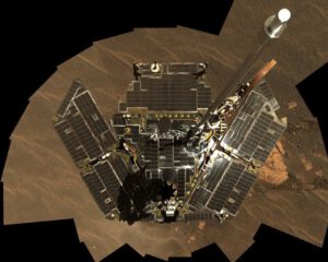 Solární panely roveru Opportunity.
