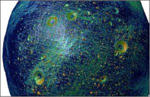 Takto by mohla vypadat mana svahů na povrchu asteroidu.