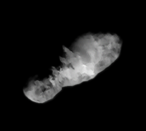 Kometa 19P/Borrelly ze sondy Deep Space 1. Foto: NASA/JPL/Ted Stryk