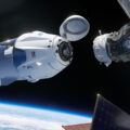 Vizualizace Crew Dragonu u ISS
