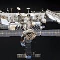 Mezinárodní vesmírná stanice ISS z neobvyklého pohledu.