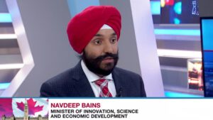 Navdeep Bains, kanadský ministr pro vědu