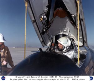 Armstrong v kabině X-15