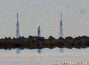 Julia Bergeron vyfotila Falcon 9 pro misi Amos-17 na rampě 40.