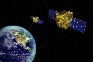 Vizualizaci družic GSSAP (Geosynchronous Space Situational Awareness Program)