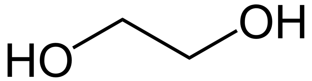 Vzorec etylenglykolu