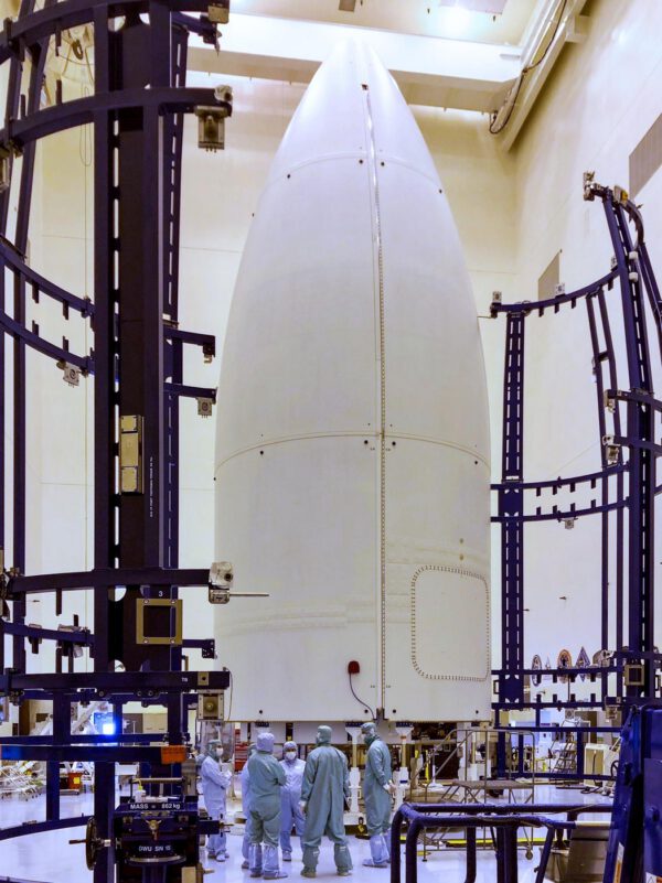 Kryt rakety Atlas V s vozítkem Perseverance