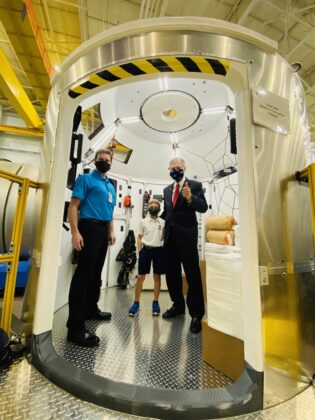 V rámci návrhu Národního týmu z roku 2020 měl Lockheed Martin na starosti vzletový stupeň s kabinou. Na fotografii je tehdejší maketa jejich kabiny.