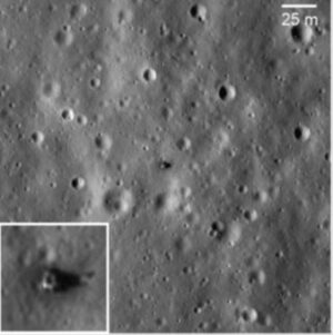 Místo přistání Luny 20 (zdroj M. S. Robinson et al.).