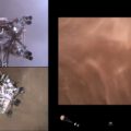EDL Perseverance. Pohled ze tří kamer. Zdroj: NASA/JPL-Caltech
