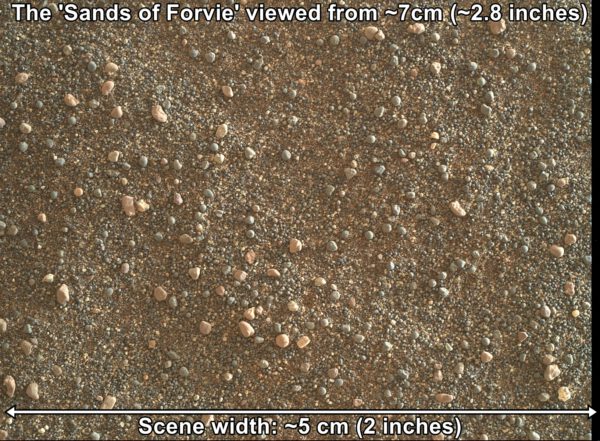 Curiosity, sol 2989, velký detail duny v Sands of Forvie, zdroj: NASA/JPL-Caltech/MSSS, www.unmannedspaceflight.com