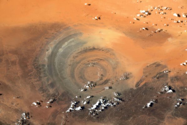 Struktura Rišat v Mauretánii, tzv. oko Sahary. Zdroj: flickr.com