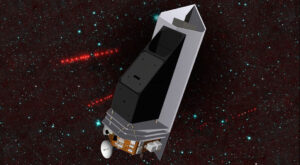 Vizualizace teleskopu NEO Surveyor.