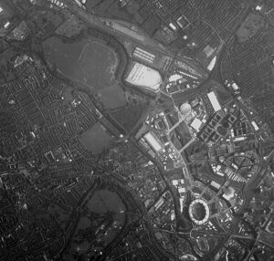 Londýnský olympijský park vyfocený kamerou HRC.