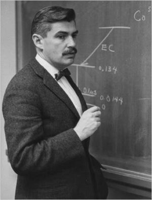Robert Vivian Pound, spoluobjevitel jaderné magnetické rezonance a spoluautor Poundova-Rebkova experimentu. Jeden z nejvýznamnějších fyziků bez Nobelovy ceny.
