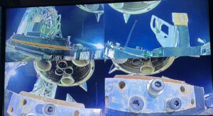 Záběry z pracovních kamer na sestavování Super Heavy a Starship 