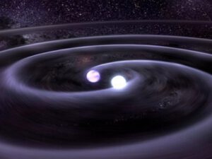 Systém obsahující dvě hvězdy je dobrým zdrojem gravitačních vln.