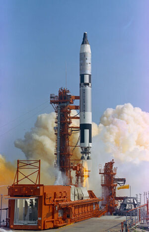Start rakety Titan II s kosmickou lodí Gemini