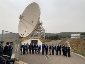 Oslav zahájení provozu antény DSS-53 se zúčastnili vysocí představitelé Španělska, USA i NASA.