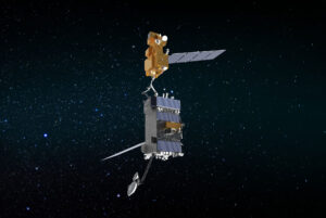 OSAM-1 po připojení k družici Landsat-7
