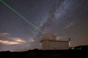 Laserová stanice agentury ESA na Tenerife.