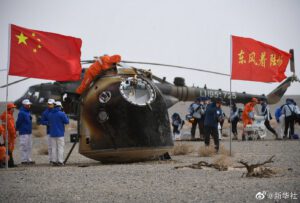Shenzhou-13 po přistání