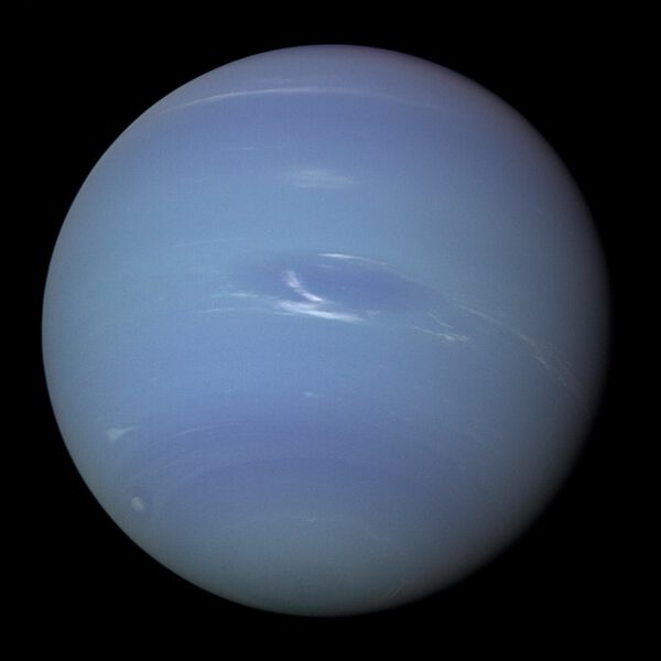 Neptun vyfocený Voyagerem 2