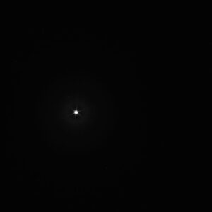 Hvězda Vega vyfocená kamerou DRACO na sondě DART.