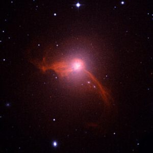 Centrum galaxie M87 na snímku observatoře Chandra