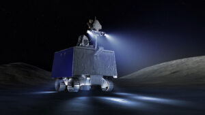 Umělecká představa roveru VIPER na Měsíci.