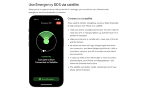 Ukázka toho, co by se mělo zobrazovat na displeji iPhonu po spuštění Emergency SOS.