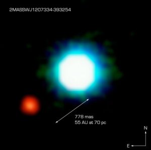 První přímo zobrazená exoplaneta byl objekt 2M1207 b.