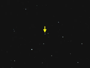 Poloha kvasaru 3C 273 mezi hvězdami souhvězdí Panny.