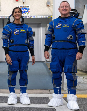 Posádka pilotované mise lodi Starliner - Sunita Williams a Barry Wilmore.