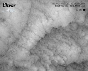 Mraky nad Tichým oceánem. Jedna z prvních fotek, které družice VZLUSAT-2 pořídila, necelýměsíc po startu 2. února 2022