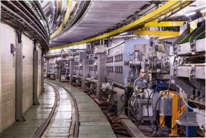 Urychlovač Proton Synchrotron v laboratoři CERN.