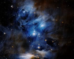Molekulární oblak Chameleon I na snímku Hubbleova teleskopu.
