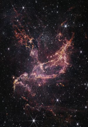 Mlhovina NGC 346 na snímku z přístroje NIRCam.