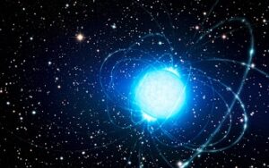 Umělecká představa magnetaru CXOU J164710.2−455216.