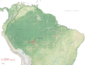 Odlesňování v Amazonii.