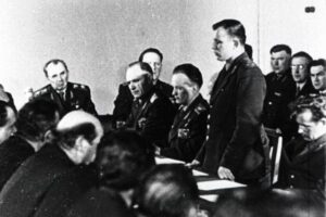 Gagarin během slavnostního zasedání Státní komise