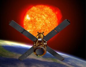 Družice RHESSI pozorovala Slunce v rentgenové a gama oblasti elektromagnetického spektra.