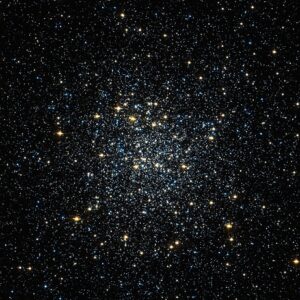 Střed hvězdokupy M 92, jak jej zachytil Hubbleův kosmický dalekohled.