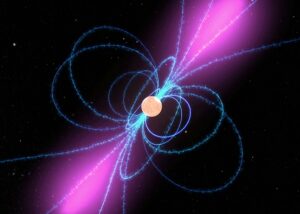 Vizualizace prvního známého gama pulsaru.