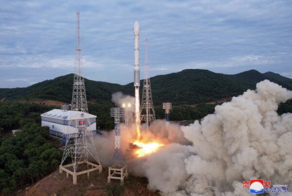 Start severokorejské rakety Chollima 1