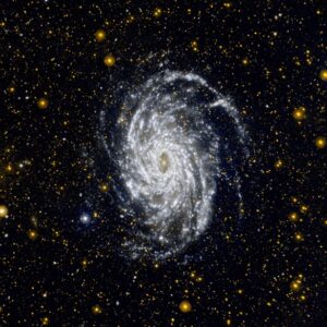 NGC 6744, jak ji viděl dalekohled GALEX.