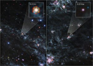 Detail obou supernov. 